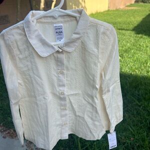 Carter's Ivory Button Down Kids Shirt